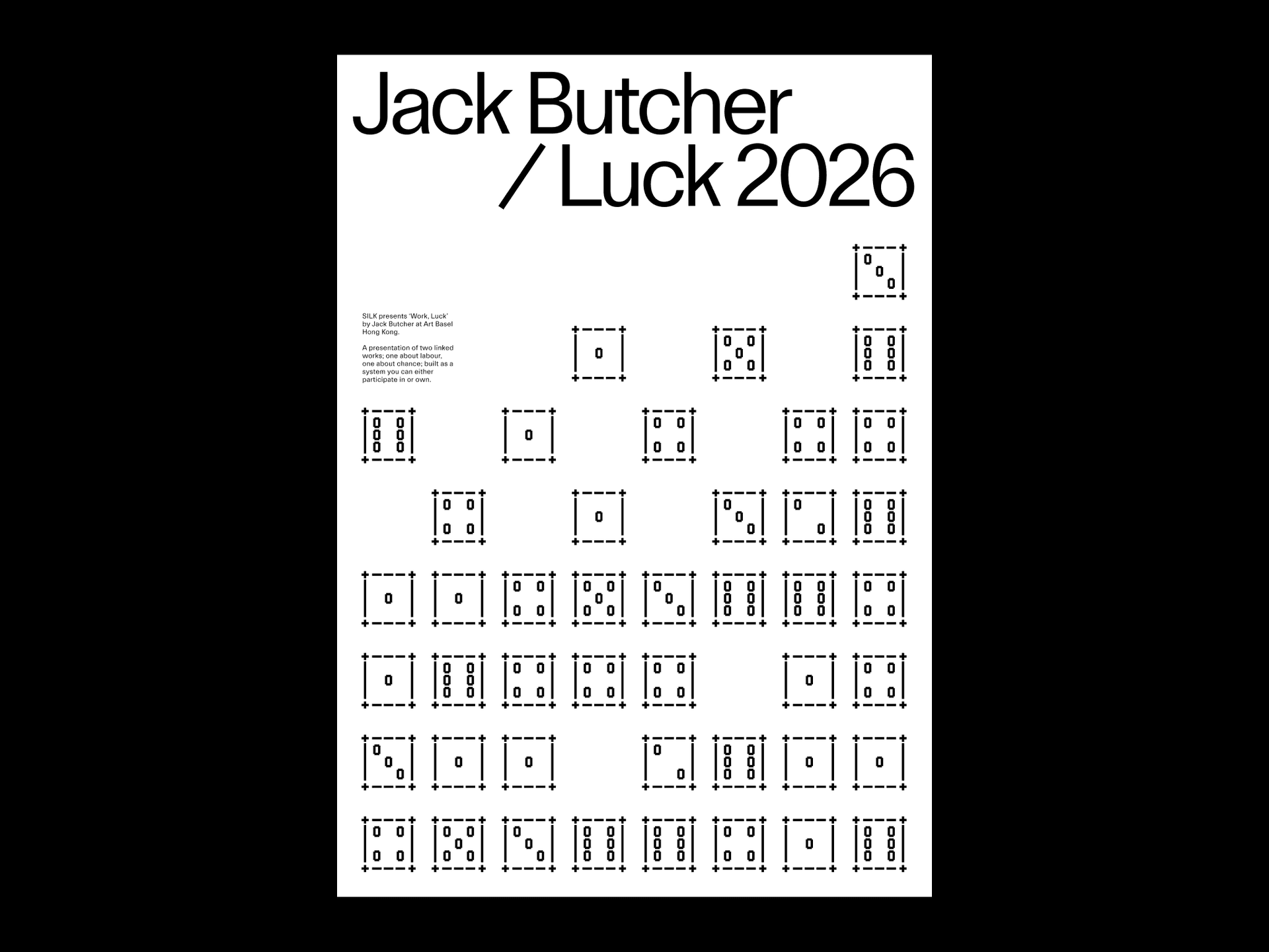 LUCK 2026 ASCII poster