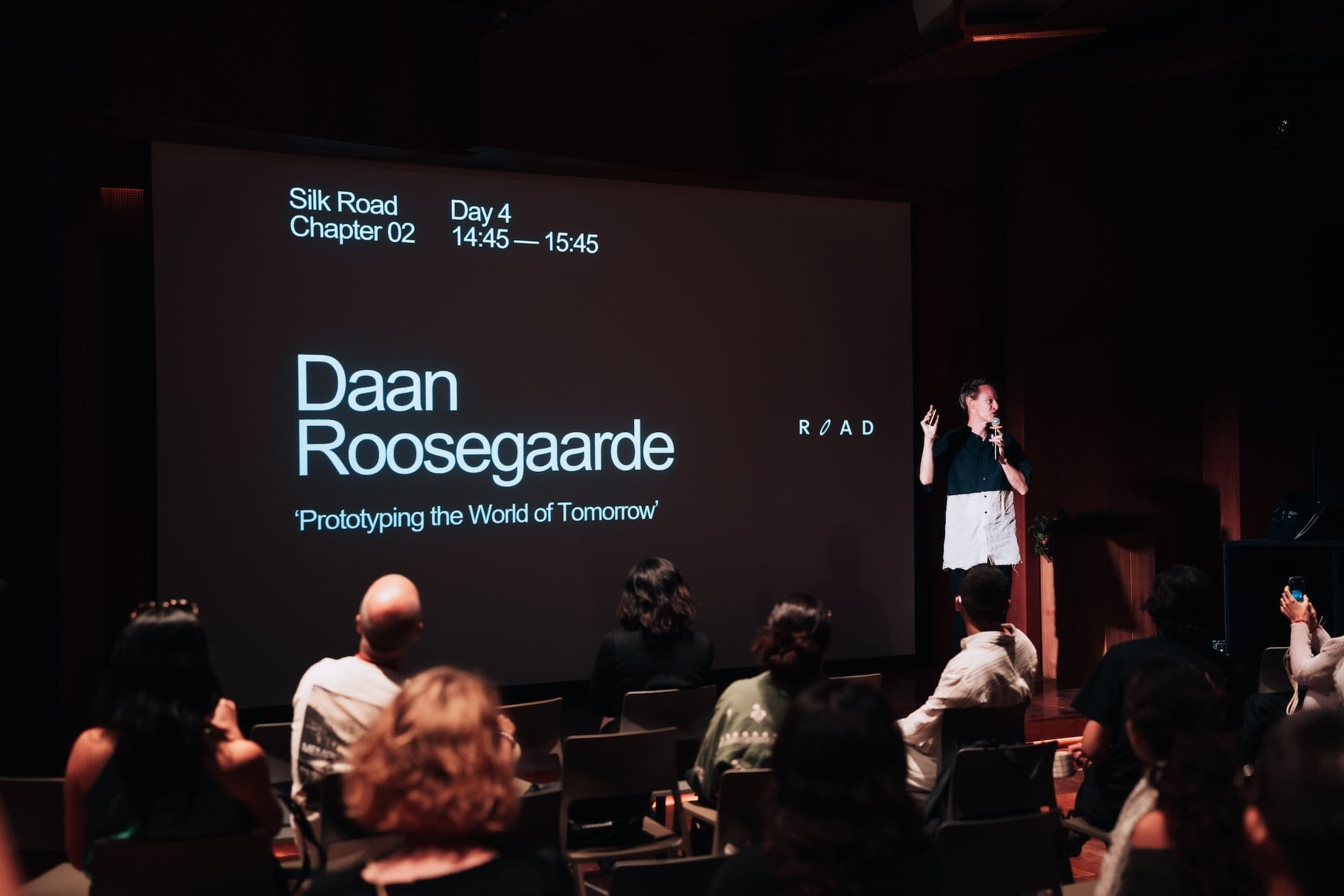 Daan Roosegaarde speaking at Silk Road Chapter 02 in Bali, May 2025