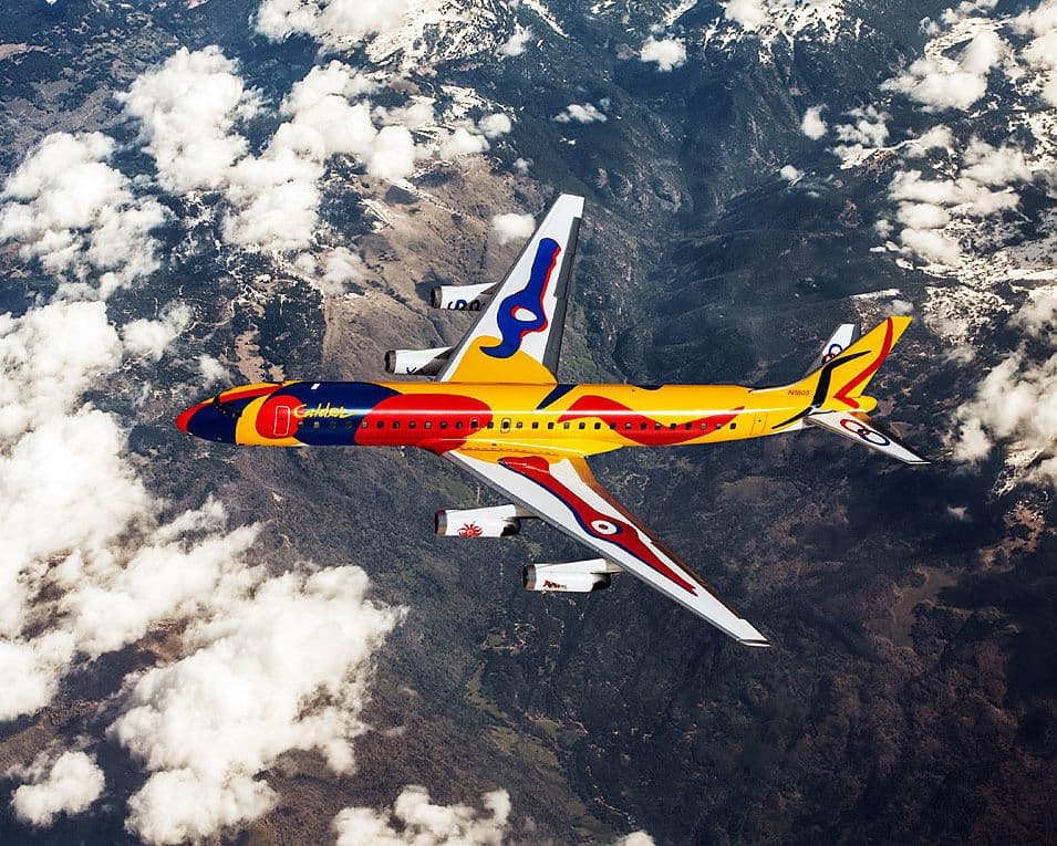 Alexander Calder's airplane design for Braniff