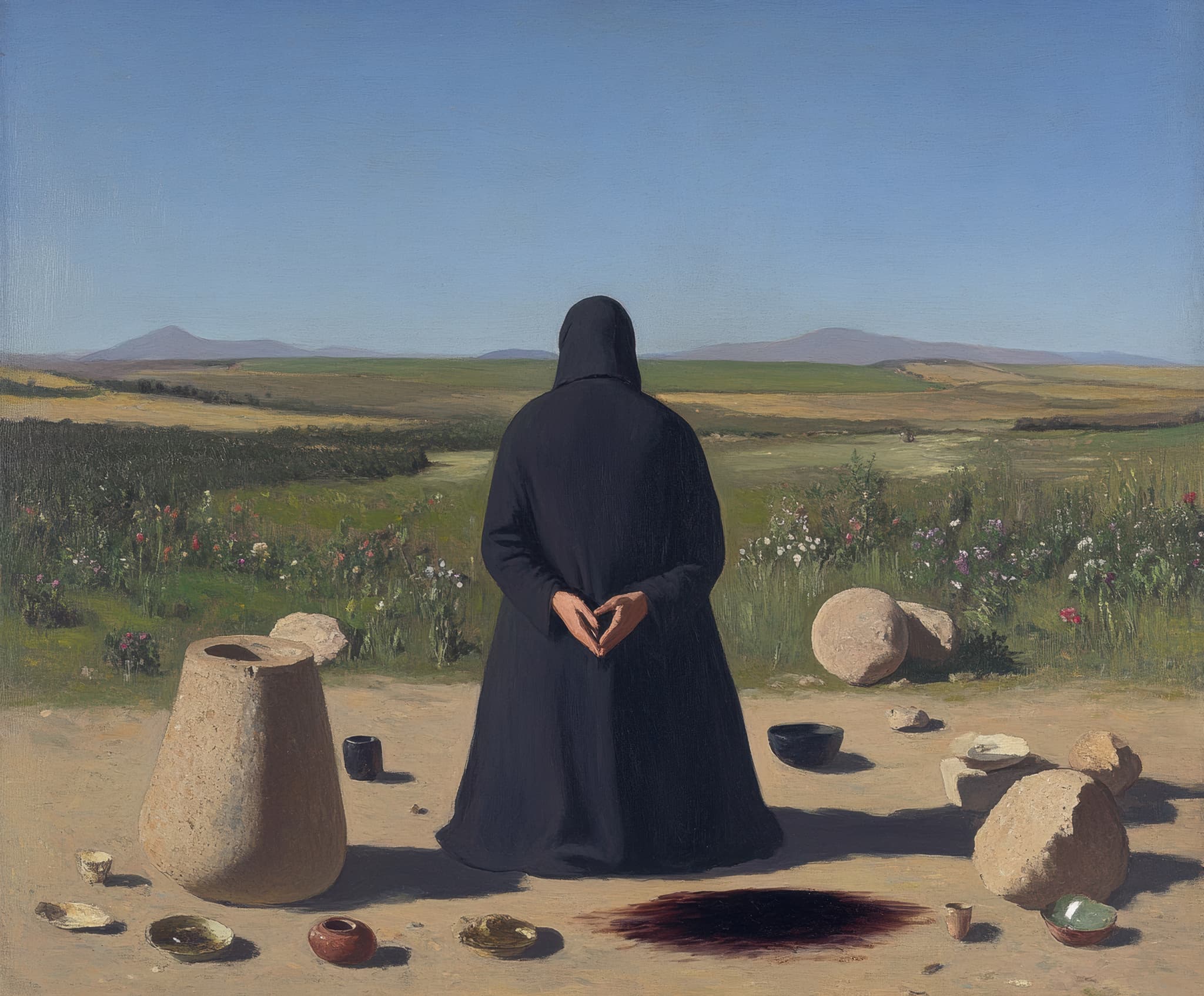 Earthly Offerings And A Dark Stain