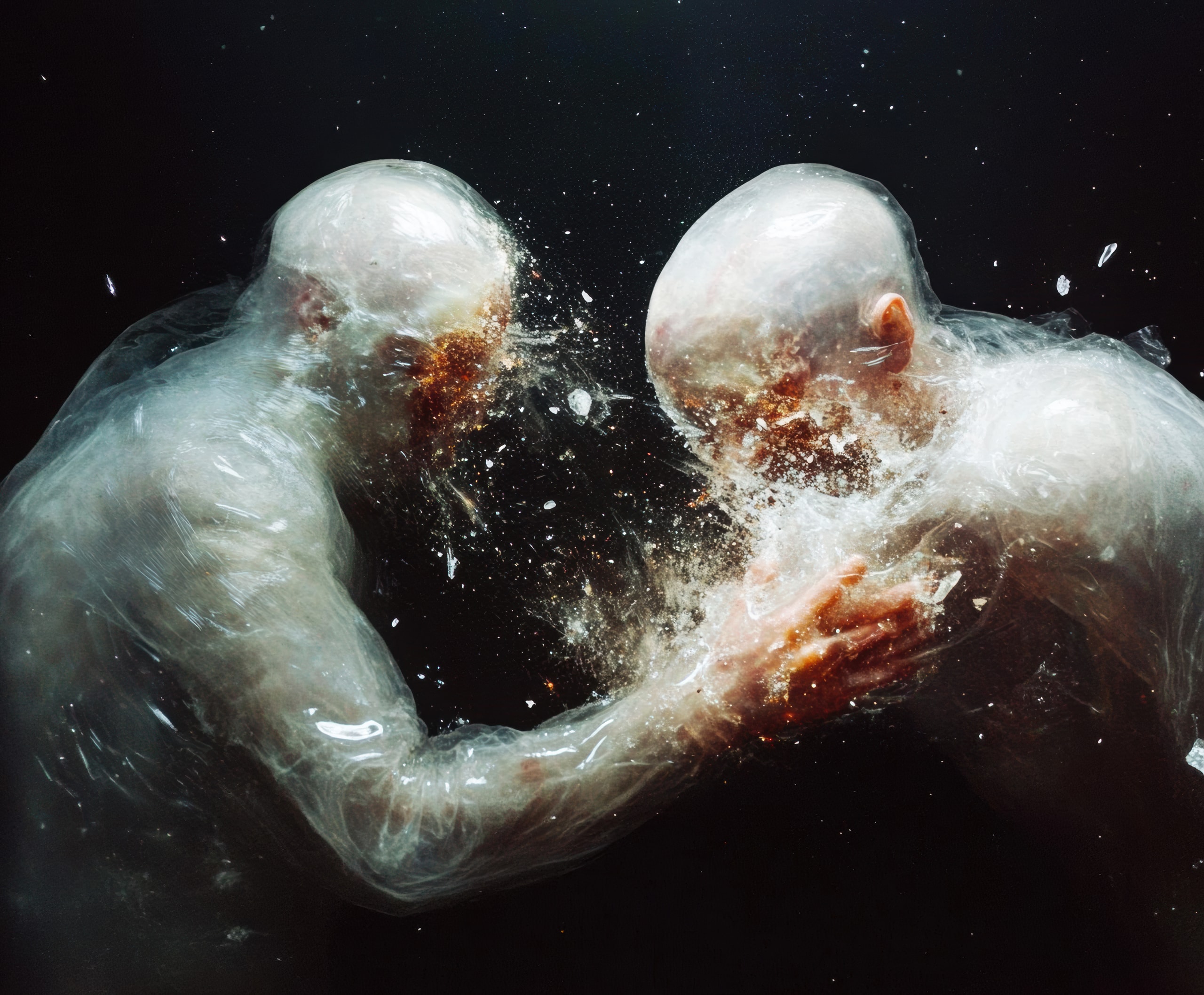 When Glass Beings Collide