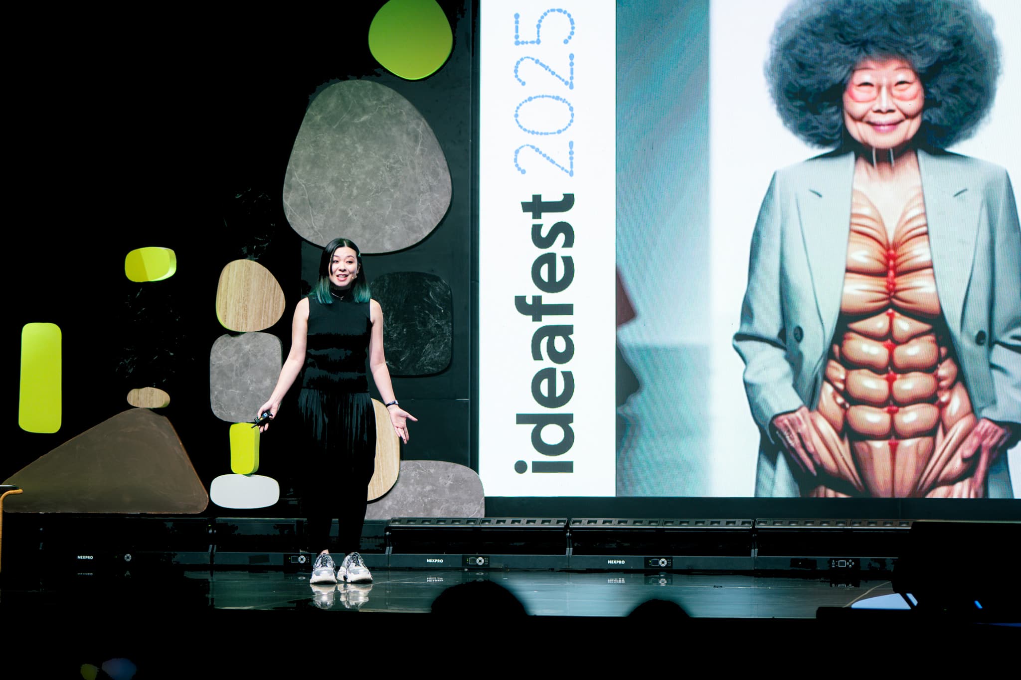 Niceaunties on stage at IdeaFest Jakarta