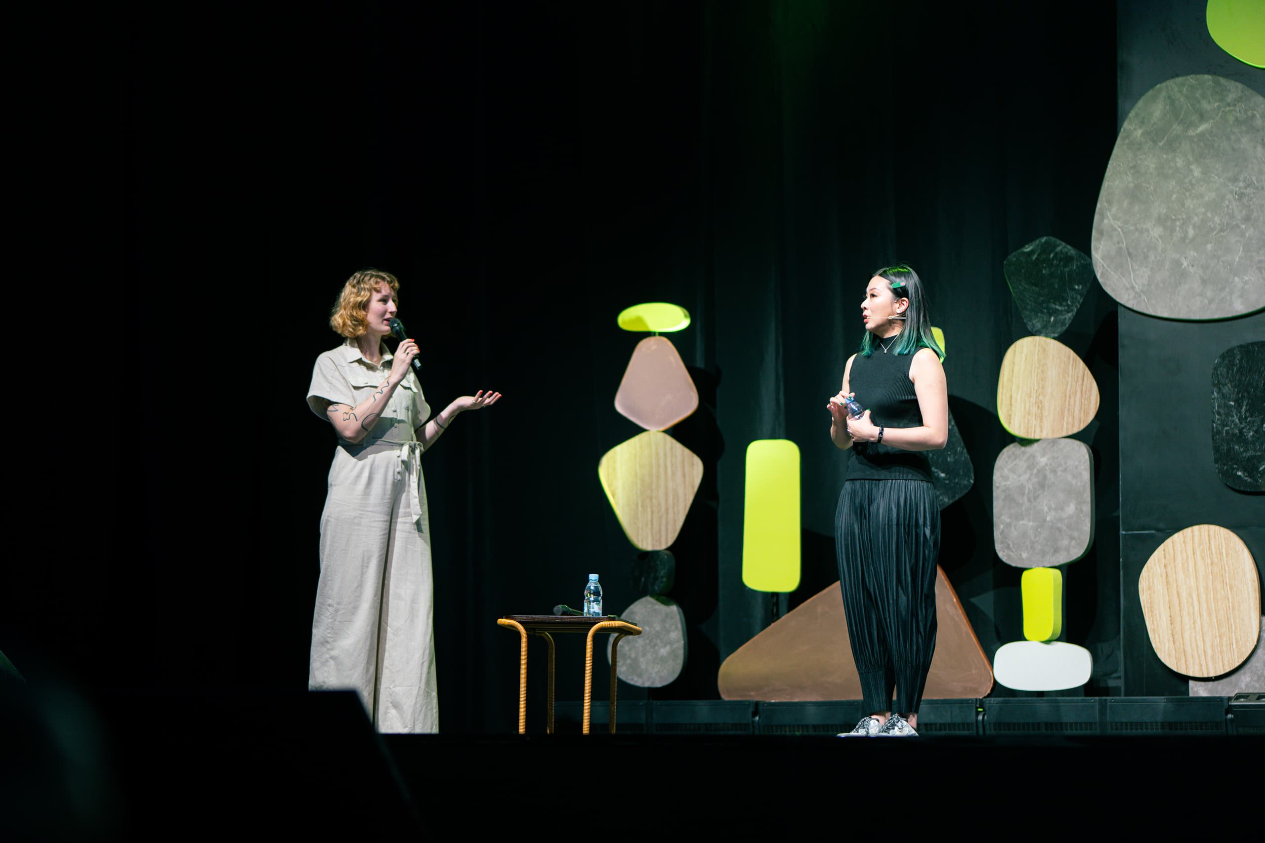 Niceaunties and Nina Knaack on stage at IdeaFest Jakarta