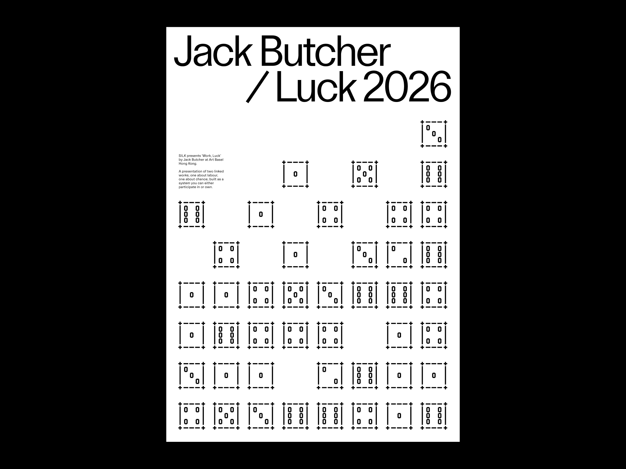 LUCK 2026 ASCII poster