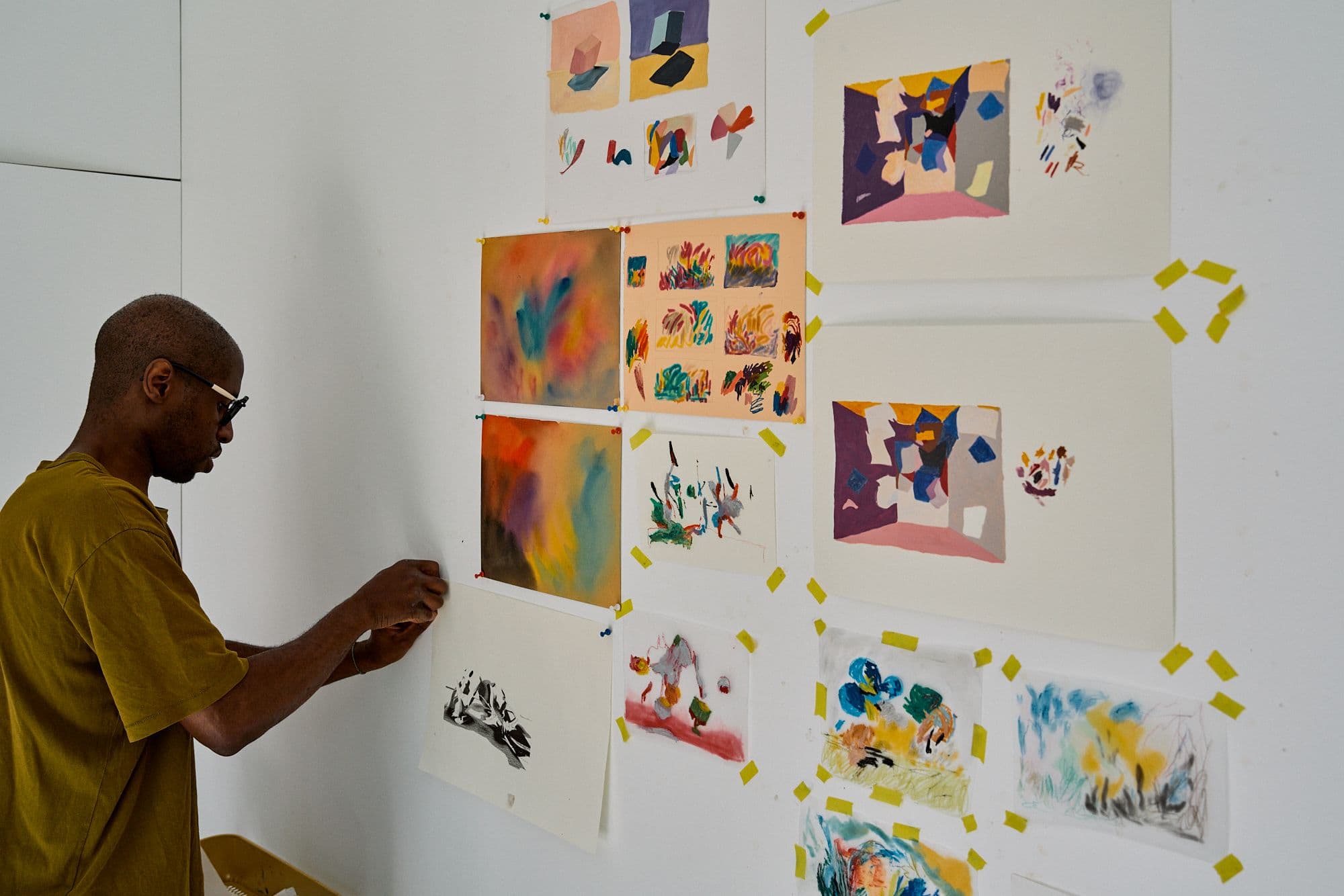 William Mapan in his studio, photo by Federico Floriani